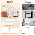 thumbnail image 4 of LAZZO Twin Over Twin Bunk Bed with Storage Drawers, Convertible Solid Wood Bunk Bed with Ladder & Safety Guardrail, No Box Spring Needed, White, 4 of 9