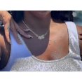 thumbnail image 5 of Collar con número de ángel en plata y oro, acero inoxidable, joyería numerológica, 666, plata, código de modelo 25138 666 Plata, 5 of 5