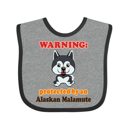 

Inktastic Alaskan Malamute Dog Lover Gift Baby Boy or Baby Girl Bib