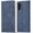Navy, variant on QLTYPRI Folio Wallet Case with Card Slot for Samsung Galaxy A16 4G/5G, Classic Matte Vintage PU Leather Kickstand Magnetic Closure Shockproof Anti-Impact Flip Cover for Galaxy A16 - Red