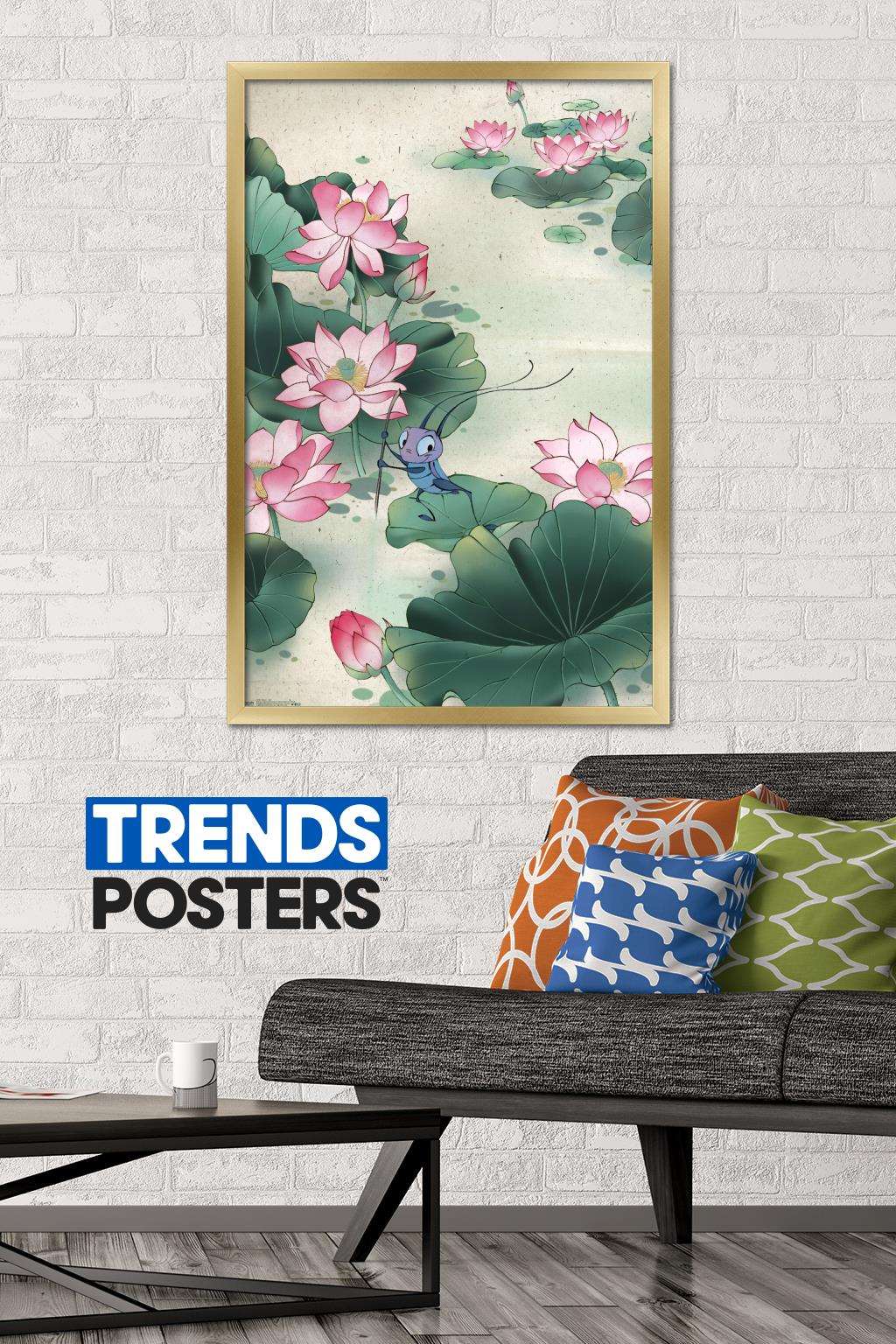 Disney Mulan - Lily Wall Poster, 22.375" x 34", Framed