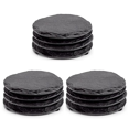 thumbnail image 1 of 12 Sous-Verres Noirs Ronds Sous-Verres Faits à la Main pour Boissons, Boissons, Verres à Vin, 1 of 6