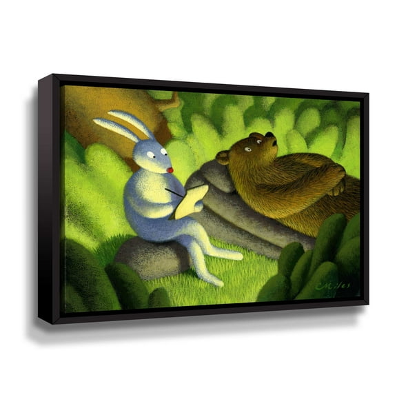Artwall It's a Jungle Out There, Gallery Wrapped Floater-framed Canvas by Chris Miles