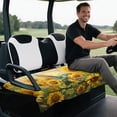 thumbnail image 5 of chaqlin Hummingbird Sunflower Design Golf Cart Seat Covers Breathable, Soft Golf Cart Cushion Covers Fit for 2-Seat Golf Carts, 5 of 8