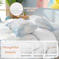thumbnail image 2 of Queen 4 Piece Bedding Set Sea Stars Jellyfish Soft Breathable Duvet Cover and Pillowcase, Marine Life on Retro Paper Duvet Cover Set Bed Sheets for Bedroom Dormitory Guest Room, 2 of 9