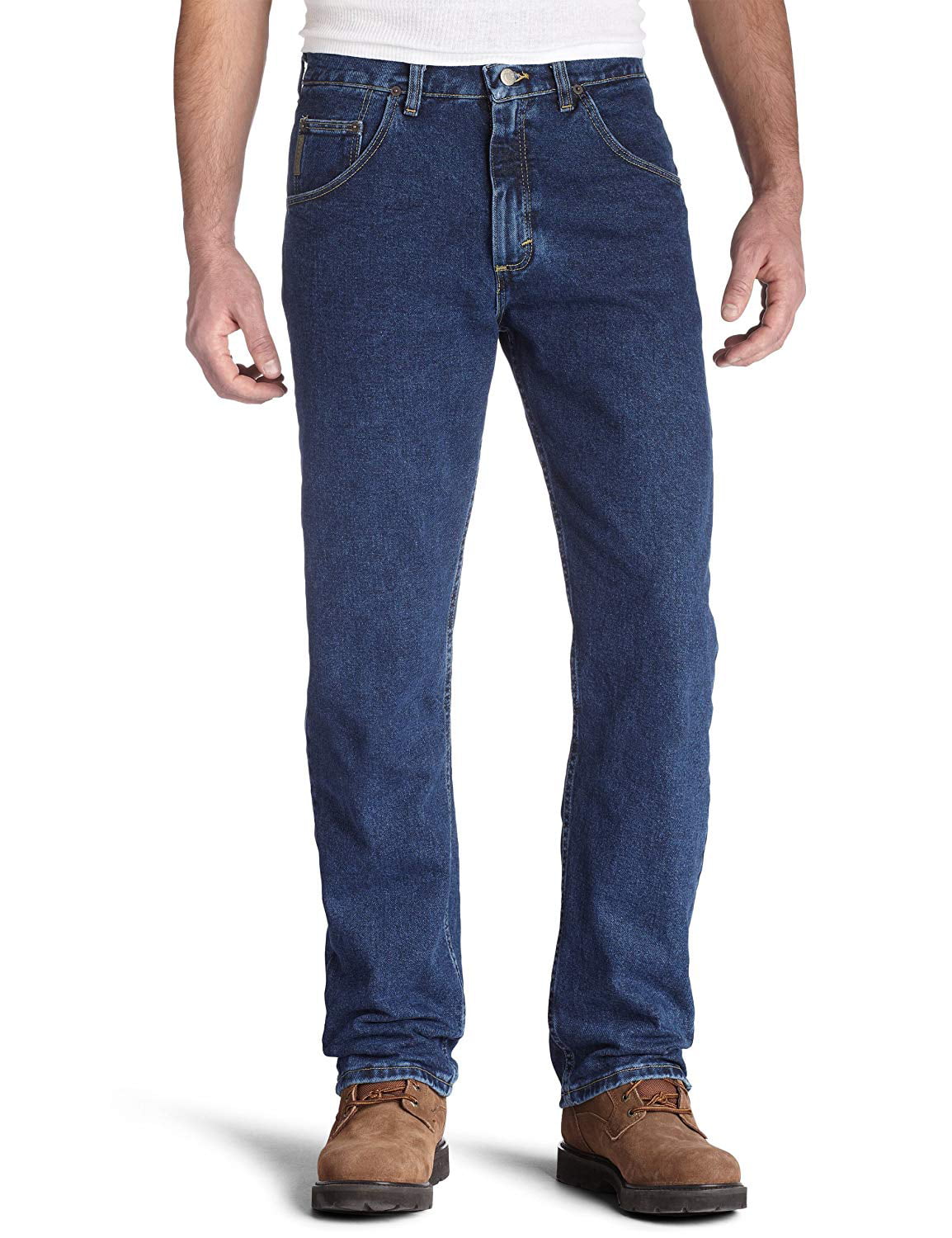 Wrangler Men's Regular Fit Jeans, Dark Denim, 33W x 34L | Walmart Canada