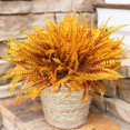 thumbnail image 2 of Artificial Faux Fall Autumn Flowers Plants for Outdoor Outside Decoration, 14 Bundles Fake Silk Daisy Ferns UV Resistant Look Real for Front Door Porch Patio Yard Planter, 2 of 5