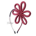 thumbnail image 2 of Motique Accessories Lurex Tube Side Bow Headband-Red, 2 of 3
