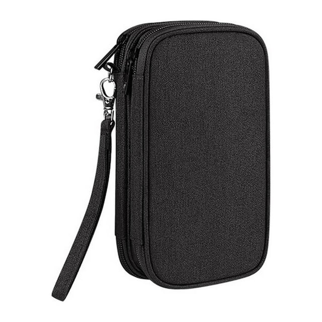 Power Hard Disk Protective Sleeve Charging Treasure U Disk Shield Headset Data Cable Digital Accessories Storage Bag Multi-Layer Protective Sleeve Large Storage Bags