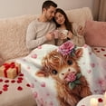 thumbnail image 6 of JoyMoreHome Valentine Day Theme Flannel Throw Blanket, 27.6x39.4 Inch Soft Comfortable Decorative Warm Blanket for Sofa, Livingroom, Bedroom, 6 of 6