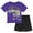 Grave Digger Purple, variant on Monster Jam Toddler Boys' Athletic 2-Piece T-Shirt and Shorts Set Megalodon Blue