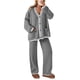 thumbnail image 1 of Conjunto de Mujer para Estar en Casa PRETTYGARDEN Cardigan y Pantalones Anchos Gris Talla L, 1 of 8