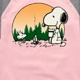 thumbnail image 3 of Peanuts - Campire Mugs - Toddler And Youth Girls Raglan Graphic T-Shirt, 3 of 6