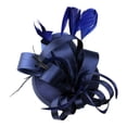 thumbnail image 2 of QUOTAY Elegant Black Mesh Bridal Hair Clip Fascinator Headpiece for Bride Prom Evening Party and Wedding 03_Navy，One Size, 2 of 2