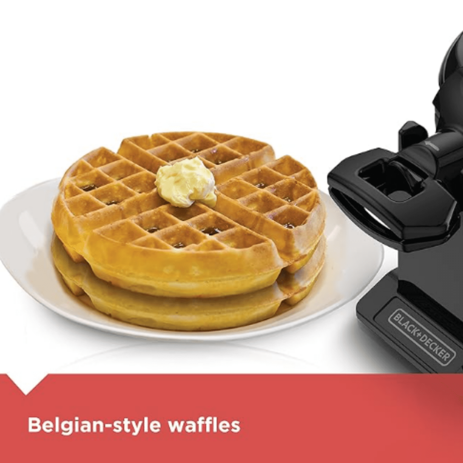 Rotating Waffle Maker, Black