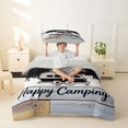 thumbnail image 2 of Catabedysis Vintage Camping Twin Duvet Cover,Camper Silhouette Print Twin Bedding For Boys,Multicolor,Light Gray Reversible,2pcs,1 Duvet Cover and 1 Pillowcase, 2 of 6