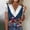 #0236-Multicolor, variant on Puyaiuu Women Casual Button Down Tops, V-Neck Short Sleeve Blouses with All Over Fold Print, Lightweight Stretchy Shirts for Spring Summer, Daily Wear Party Vacation Outfits Gift