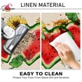 thumbnail image 5 of Hello Summer Watermelon Kitchen Rugs Set of 2, Heart Shaped Melons Sunflower Kitchen Mats Decor, Bee Seasonal Floor Door Mat Home Decorations -17x29 and 17x47 Inch, 5 of 6