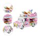 thumbnail image 3 of Bloques de construcción para vagones comedor, juguete educativo para aliviar el aburrimiento, camión de comida para niños y niñas, coche de postres, 590 bloques, 3 of 12