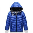 thumbnail image 5 of Odeerbi Teen Boys Girls Heated Jacket Winter Thermal Heated Coat Plus Size USB Intelligent Constant Temperature Heated Windproof Coat Children 3 Heated Jacket Teen Clothes Blue without Power Bank, 5 of 6