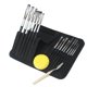 thumbnail image 3 of Juego de pinceles de aceite, bolsa de nailon negra de 15 piezas, cepillo con esponja raspadora, juego completo, opción de regalo versátil, 3 of 3