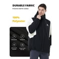 thumbnail image 4 of CAMEL Mens Winter Outerwear Coats Warm Cotton Jacket Fashion Parkas Casual Lightweight Jackets Black White, 4 of 9
