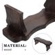 thumbnail image 5 of GOOHOCHY Taburete bajo de madera maciza con reposapiés pequeño, banco de meditación japonés, mueble para entrada, salón de té, oficina, dormitorio, ducha, 5 of 8