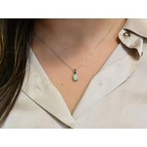 Ethiopian Opal Necklace: Sterling Silver Solitaire Pendant, October Birthstone