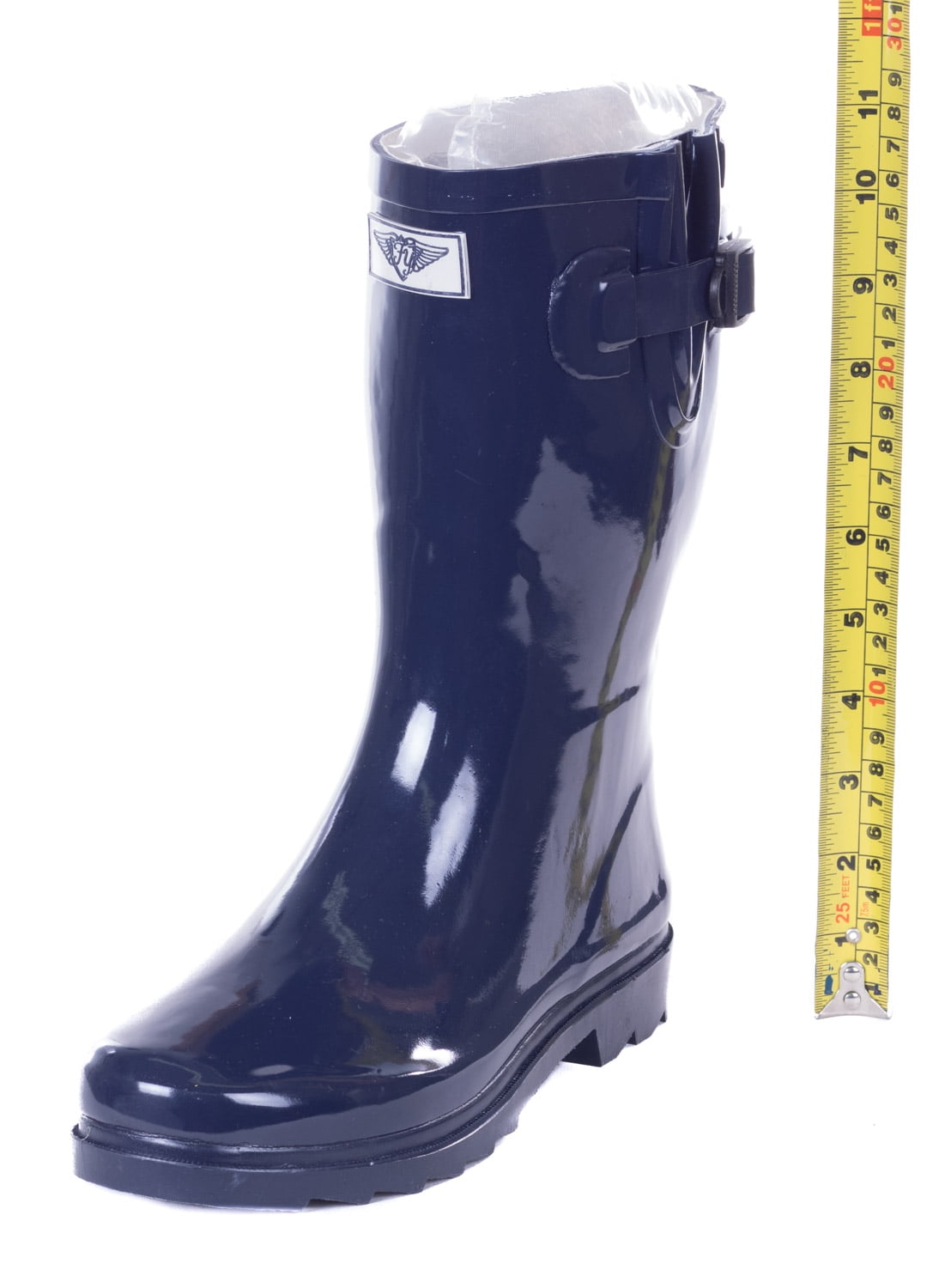 navy blue rain boots