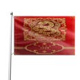 thumbnail image 1 of Bandera para exteriores del Año Nuevo Chino 2025 con diseño de serpiente, 4 x 6 pies, doble cara, para casa, jardín, patio, desfile, decoración de fiesta, tapiz de pared, 1 of 8