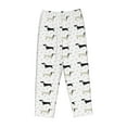 thumbnail image 4 of Goofa Dachshund Dog Printed Soft Pajama Pants for Women, Wide Leg Comfy Casual Lounge Yoga Pants-X-Large, 4 of 9
