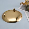 thumbnail image 2 of Candle Holder 430 Stainless Steel Round Candlestick Stand Birthday Table Plating Washable Decorative Craft Pillar Washable Cup Plate for Hotel Rose Gold, 2 of 8