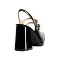 thumbnail image 3 of Women's Slingback Chunky Heels Mary Jane Pumps Shoes With Buckle Straps, 3 of 5