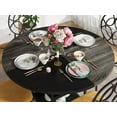 47 inch Round Dining Table for 4, Wood Kitchen Table Large Dinner Table