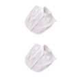thumbnail image 3 of Minnieouse Mujeres diseño simple cuello falso niñas Formal chifón falso media camisa desmontable solapa ropa decoración soporte blanco Soporte blanco 2piezas, 3 of 6