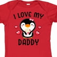 thumbnail image 4 of Inktastic I Love My Daddy with Cute Penguin and Hearts Girls Baby Bodysuit, 4 of 5