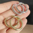 thumbnail image 2 of Pendientes de plata de ley 925 para mujer, aretes simples a la moda, joyería para prevenir alergias, accesorios navideños para fiestas, 2 of 2