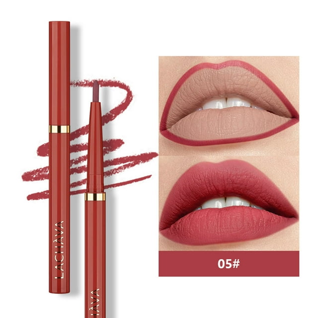 EARKITY Crayon Contour des Lèvres Mat et Rouge à Lèvres Brillant à Lèvres pour Femmes, Trousse de Rouge à Lèvres Mat avec Crayon Contour des Lèvres, Taches pour les Lèvres Longue Tenue Imperméable Rouge à Lèvres 24 Heures et Crayons Contour des Lèvres