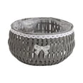 thumbnail image 1 of Bookk Woven Planter With Wooden Base Lace & Bow Decorative For Succulents And Indoor Liner Included, 1 of 6