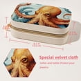 thumbnail image 5 of Octopus Velvet Portable Earring Holder with Removable Compartment: Display Case, Jewelry Box, Decorative Box - Gift!, 5 of 7