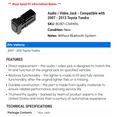thumbnail image 2 of Audio / Video Jack - Compatible with 2007 - 2013 Toyota Tundra 2008 2009 2010 2011 2012, 2 of 2
