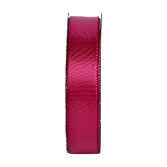 Gwen Studios 5/8" Satin Ribbon in Raspberry, 6 Yards