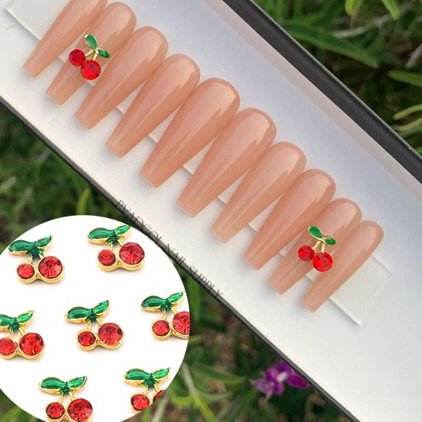 Dijes de lujo para uñas, 10 piezas, aleación de oro, conejito, purpurina, diamantes de imitación, cristal, joyería DIY, manicura 3D, accesorios de decoración