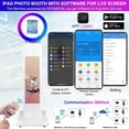 thumbnail image 4 of Portable Photo Booth with Software for iPad 10.2" 10.9" 11" 12.9" Photobooth Stand Shell Selfie Machine with APP Control LCD Screen and RGB LED Ring Light and Flight Case for Events Christmas Wedding, 4 of 11