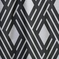 thumbnail image 4 of Designart 'Black and White Geometric Pattern II' Mid-Century Modern Curtain Panel, 4 of 5