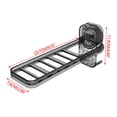 thumbnail image 3 of HOARBOEG Balcony No Punch Household Folding Storage Travel Drying Rack Wall Hanging Multi-function Suction Cup Folding Corrugated Drying Racks, 3 of 3