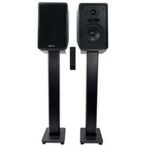 Rockville ELITE-5B 5.25" Powered Bookshelf Speakers Bluetooth/Optical 36" Stands