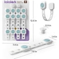 thumbnail image 2 of lalalark 8 Pack Magnetic Cabinet Locks Baby Proofing with 2 Keys, 3M Adhesive No Drill Child Proof Cabinet Locks for Kids Safety, Safe Quick Baby Locks for Cabinets, Door, Fridge, Drawers, Furniture, 2 of 9