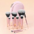 thumbnail image 4 of 10pcs Pink Mini Portable Makeup Brushes Set - Travel Size Cosmetic Brush Kit with Multi-Color Options for On-the-Go Beauty, 4 of 5