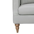 thumbnail image 6 of Vincenza 85" Dove Gray Leather Sofa, 6 of 12